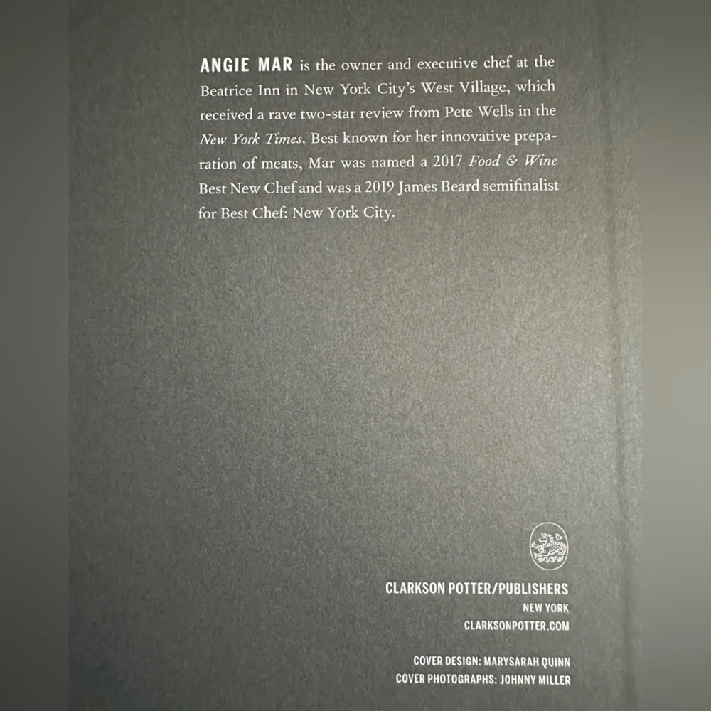 BUTCHER + BEAST Hardcover 2019 Restaurant Cookbook